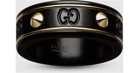 gucci icon ring stud